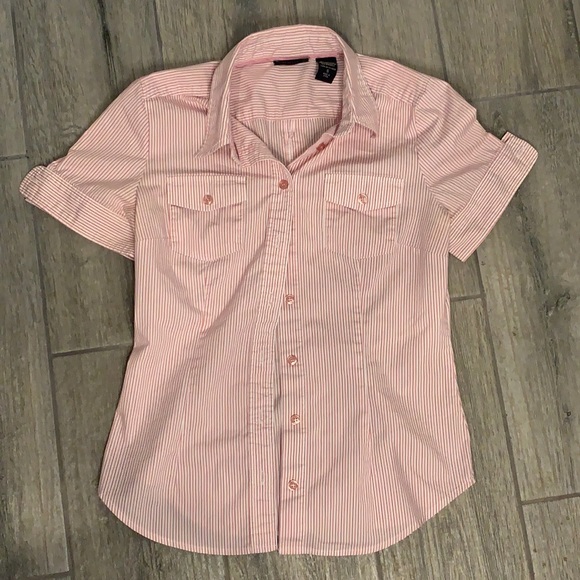 New York & Company Tops - New York & Co. Button Down Short Sleeve Size Small